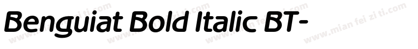 Benguiat Bold Italic BT字体转换